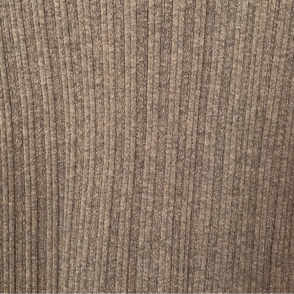 Mossimo Ribbed Henley Sweater Tan Brown Long Sleeve Knit Top Preppy Popover L - Picture 12 of 16